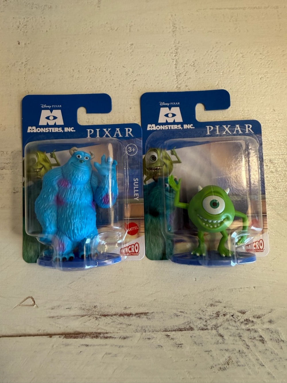 Mattel Disney Pixar Monsters, Inc. Micro Collection Sulley and Mike Wazowski Fig
